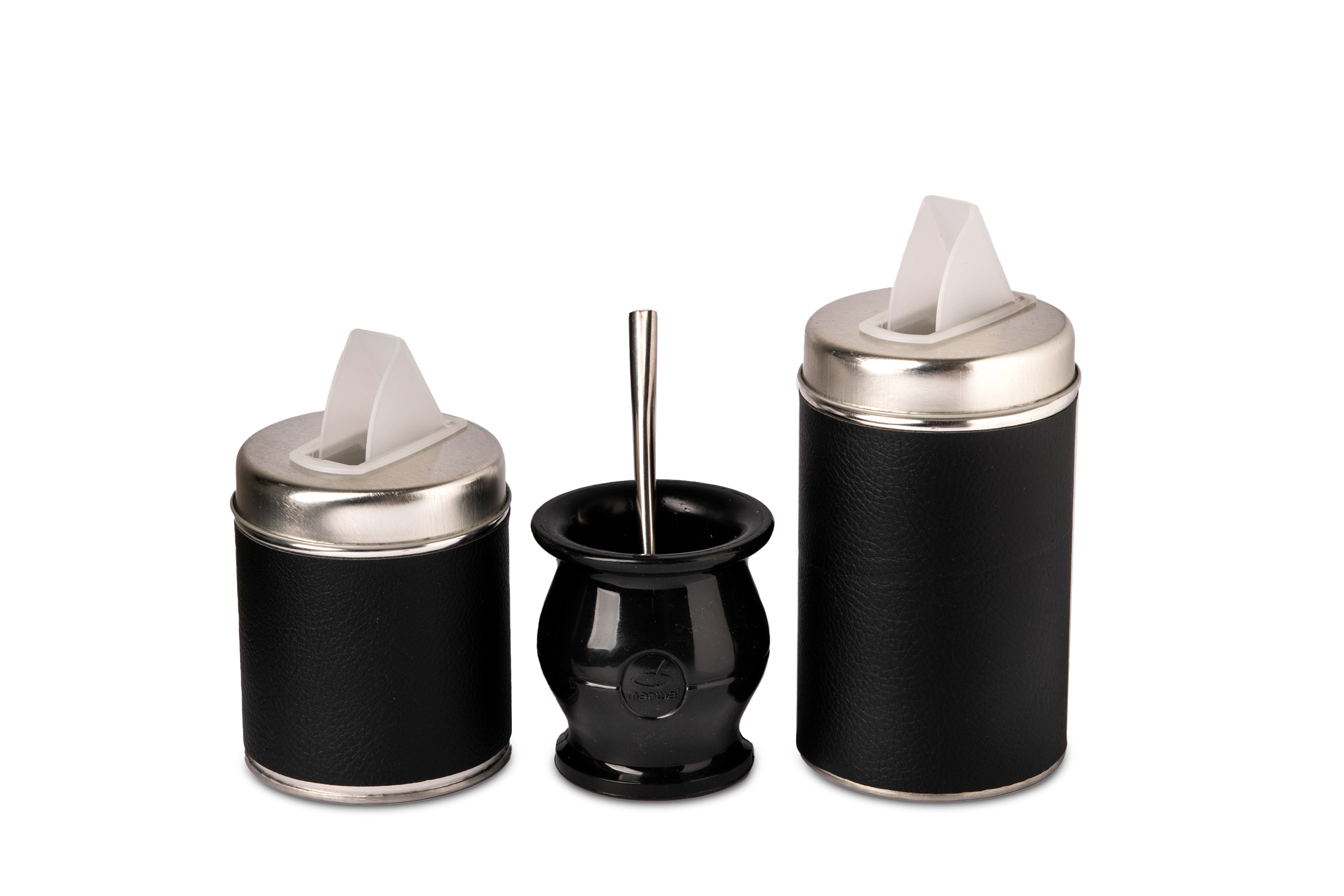 SET MATERO LISO 2 LATAS + MATE CON PACKAGING 2