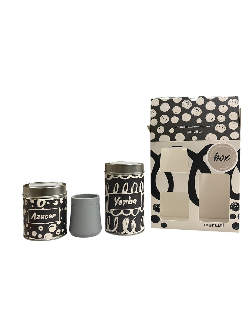 SET MATERO VARIOS MOTIVOS 2 LATAS + MATE CON PACKAGING 2