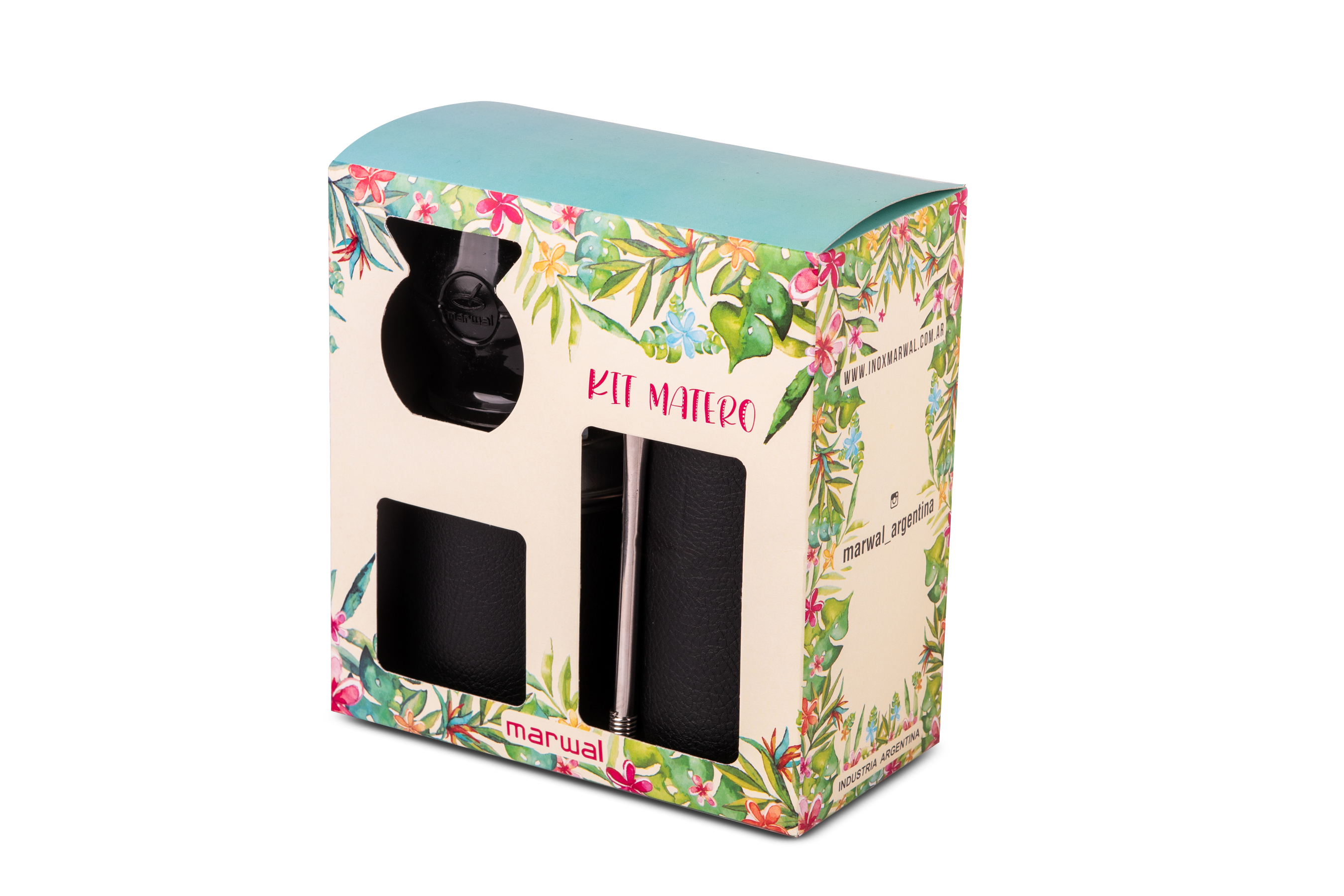 SET MATERO LISO 2 LATAS + MATE CON PACKAGING