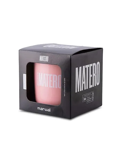 MATE TERMICO ACERO MATERO GRABADO ROSA