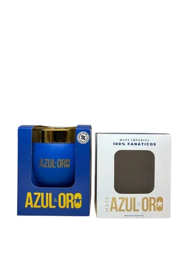 MATE IMPERIAL CON PACKAGING AZUL Y ORO