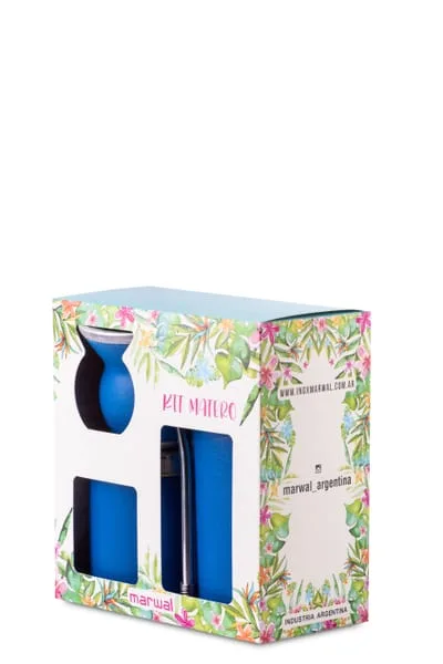 SET MATERO LISO 2 LATAS + MATE CON PACKAGING 4